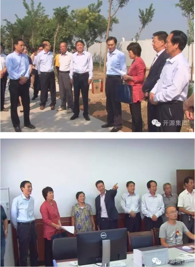 国家环保部考察永济污水厂并参加摘牌验收活动